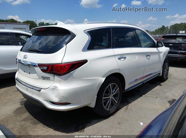 5N1DL0MN8KC520765 2019 INFINITI QX60 White უკანა მარჯვენა