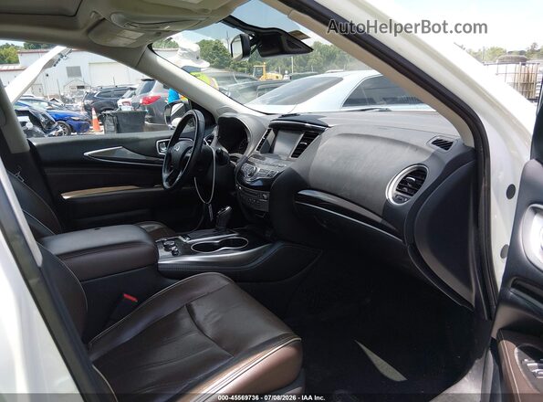 5N1DL0MN8KC520765 2019 INFINITI QX60 White წინა სალონის ხედი