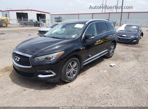 5N1DL0MN8KC521219 2019 INFINITI QX60 Черный Передняя левая четверть