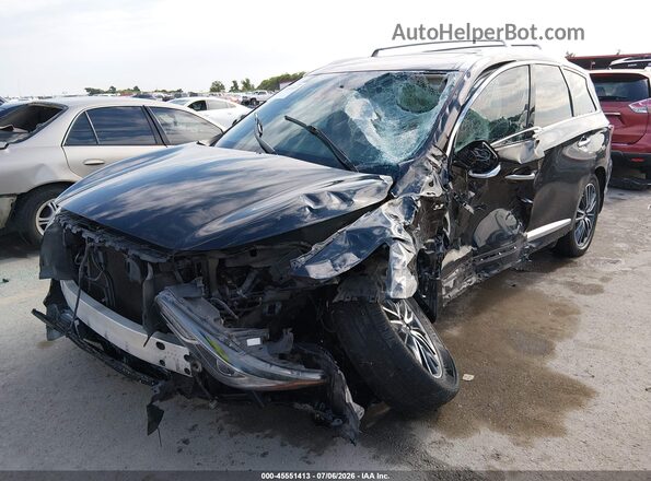 5N1DL0MN8LC530052 2020 INFINITI QX60 Black Առջևի ձախ երեք քառորդ տեսարան