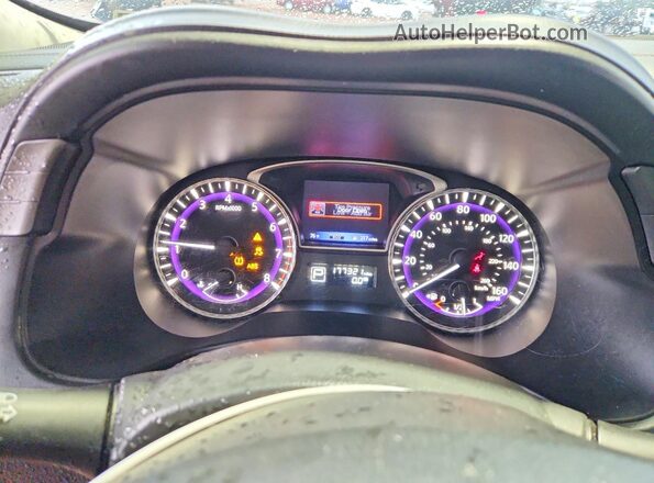 5N1DL0MN9HC520881 2017 INFINITI QX60 Black Widok zestawu wskaźników