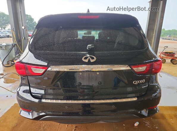 5N1DL0MN9HC520881 2017 INFINITI QX60 Black Widok z tyłu