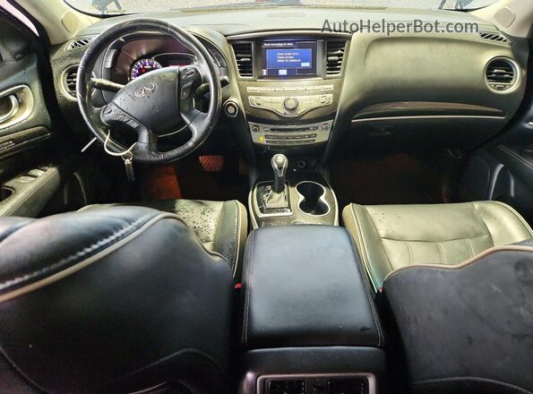 5N1DL0MN9HC520881 2017 INFINITI QX60 Black Widok deski rozdzielczej