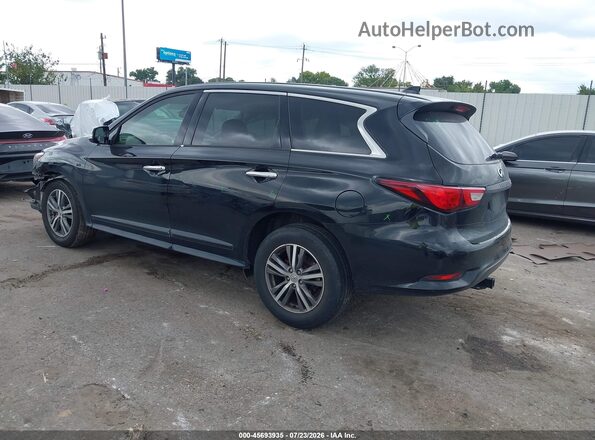 5N1DL0MN9HC551306 2017 INFINITI QX60 Черный Задняя левая четверть