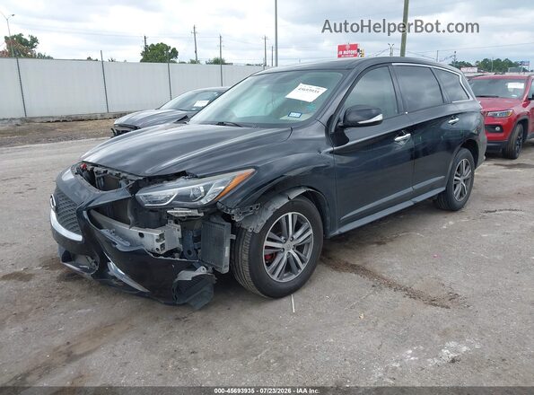 5N1DL0MN9HC551306 2017 INFINITI QX60 Черный Передняя левая четверть