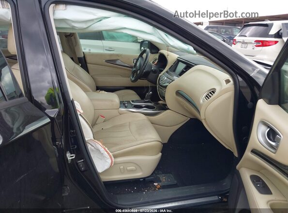 5N1DL0MN9HC551306 2017 INFINITI QX60 Черный Вид салона спереди