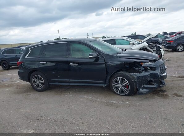 5N1DL0MN9HC551306 2017 INFINITI QX60 Черный Вид задней части салона