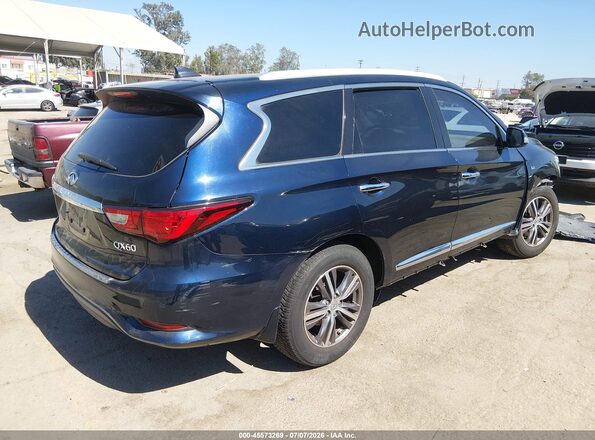 5N1DL0MN9HC560278 2017 INFINITI QX60 Dark Blue Rear right