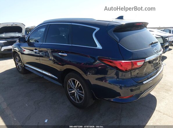 5N1DL0MN9HC560278 2017 INFINITI QX60 Dark Blue Rear left