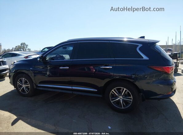 5N1DL0MN9HC560278 2017 INFINITI QX60 Dark Blue Rear interior view
