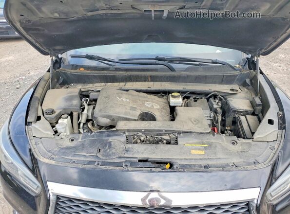 5N1DL0MN9KC551426 2019 INFINITI QX60 Black Vista del compartimento del motor