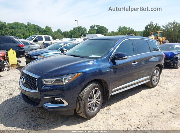 5N1DL0MN9LC537818 2020 INFINITI QX60 Dark Blue Передняя левая четверть