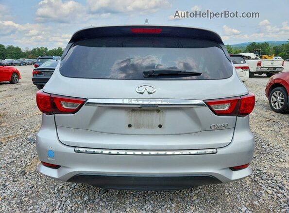 5N1DL0MNXHC513423 2017 INFINITI QX60 Silver Rear view