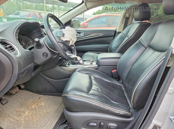 5N1DL0MNXHC513423 2017 INFINITI QX60 Silver Front interior view