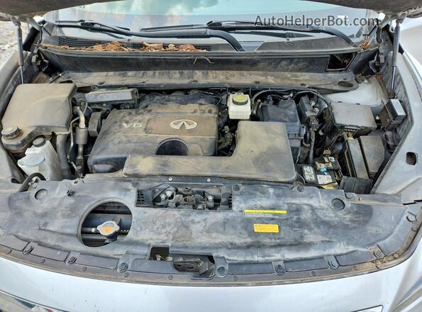 5N1DL0MNXHC513423 2017 INFINITI QX60 Silver Engine compartment view