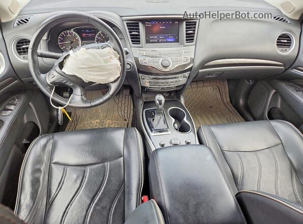 5N1DL0MNXHC513423 2017 INFINITI QX60 Silver Dashboard view