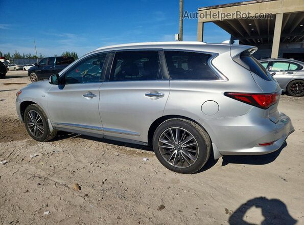 5N1DL0MNXHC523739 2017 INFINITI QX60 Серебряный Задняя левая четверть