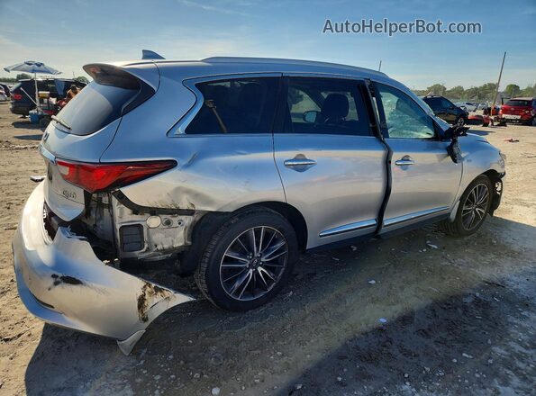 5N1DL0MNXHC523739 2017 INFINITI QX60 Серебряный Задняя правая четверть
