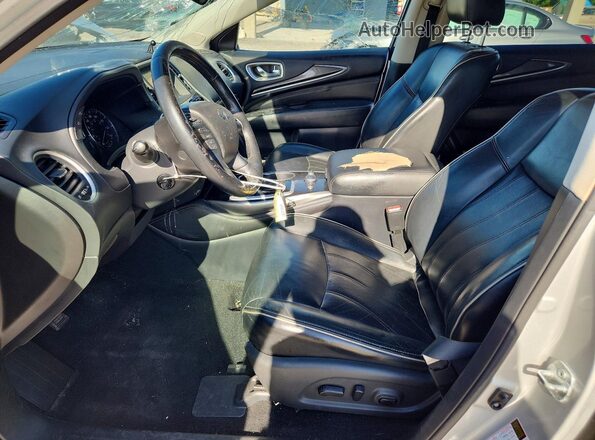 5N1DL0MNXHC523739 2017 INFINITI QX60 Серебряный Вид салона спереди