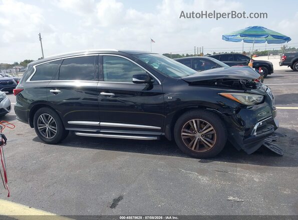 5N1DL0MNXHC557700 2017 INFINITI QX60 Black Սալոնի 360 աստիճան տեսք