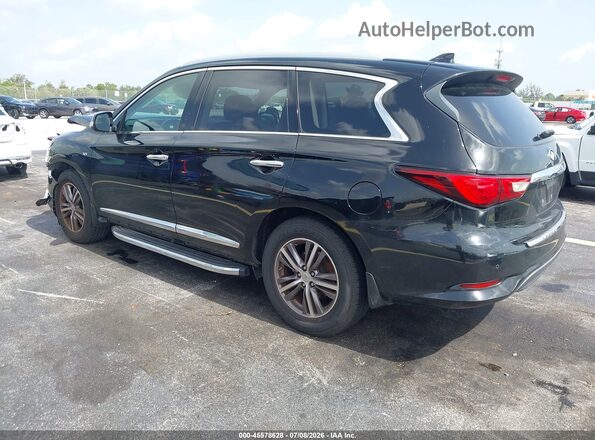 5N1DL0MNXHC557700 2017 INFINITI QX60 Black Հետևի ձախ