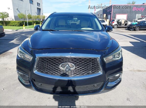 5N1DL0MNXJC512178 2018 INFINITI QX60 Blue Սարքավորումների վահանակի տեսք