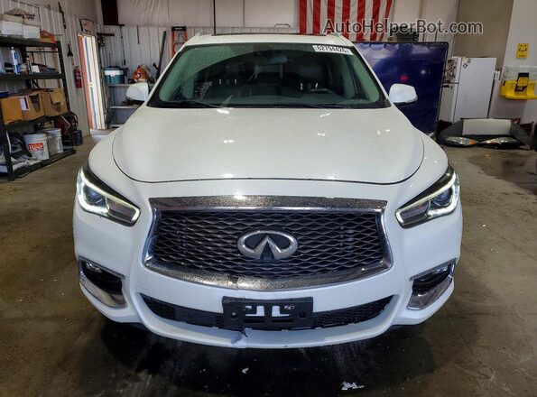 5N1DL0MNXJC517221 2018 INFINITI QX60 White Դիմացի տեսք