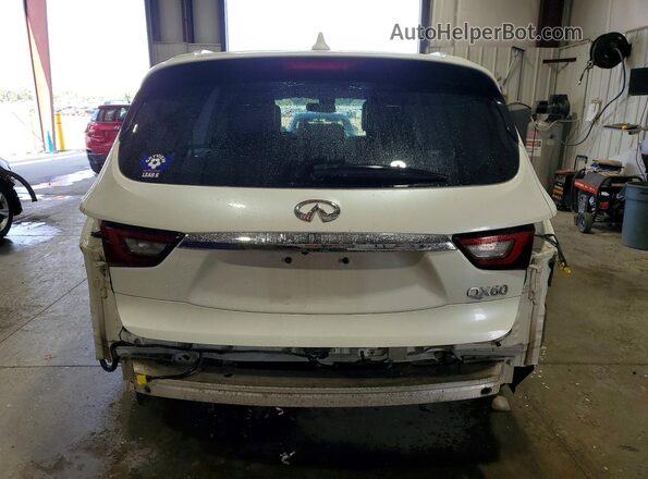 5N1DL0MNXJC517221 2018 INFINITI QX60 White Հետևի տեսք