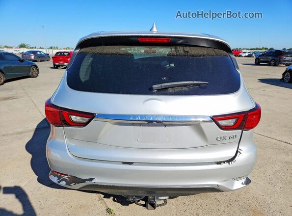 5N1DL0MNXJC517302 2018 INFINITI QX60 Silver Widok z tyłu