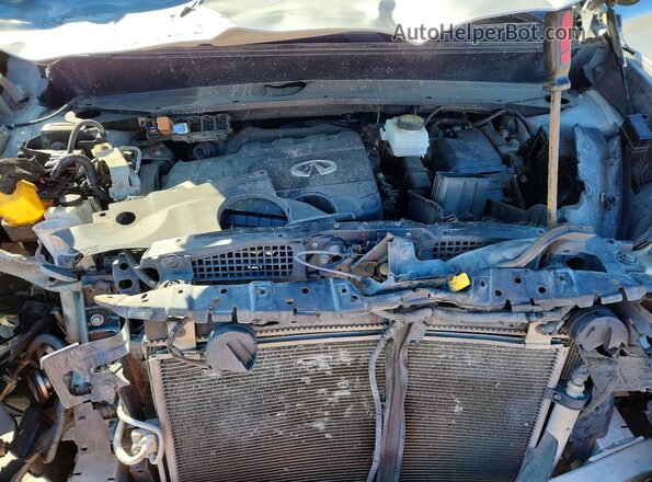 5N1DL0MNXJC517302 2018 INFINITI QX60 Silver Widok komory silnika