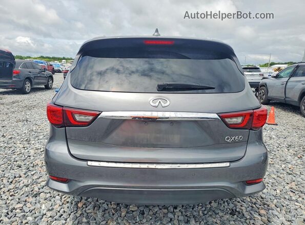 5N1DL0MNXJC528302 2018 INFINITI QX60 Gray Հետևի տեսք