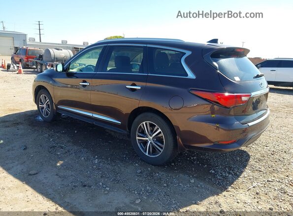 5N1DL0MNXKC527619 2019 INFINITI QX60 Brown Tył lewy