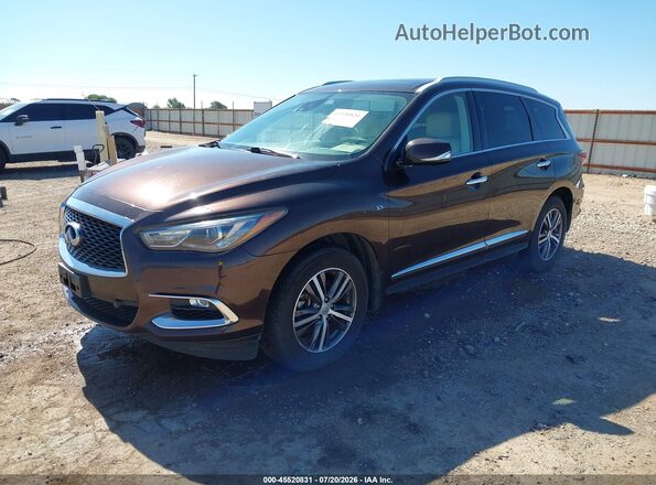 5N1DL0MNXKC527619 2019 INFINITI QX60 Brown Przód lewy