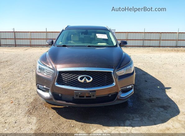 5N1DL0MNXKC527619 2019 INFINITI QX60 Brown Widok zestawu wskaźników