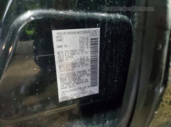 5N1DL1FR6PC363878 2023 INFINITI QX60 Black Սալոնի 360 աստիճան տեսք