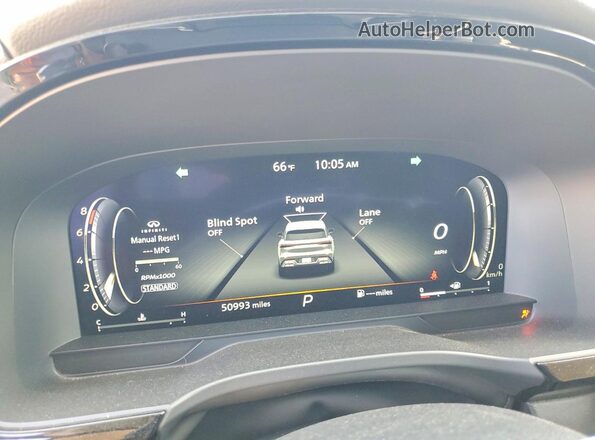 5N1DL1FR9RC350867 2024 INFINITI QX60 Black Vista del cuadro de instrumentos