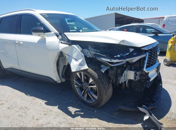 5N1DL1FS5PC349229 2023 INFINITI QX60 White ხელსაწყოთა პანელის ხედი