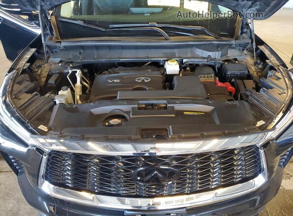 5N1DL1FS7PC366162 2023 INFINITI QX60 Black Vista del compartimento del motor