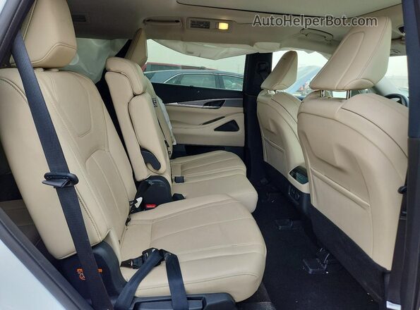 5N1DL1FS9PC355373 2023 INFINITI QX60 White Rear seats view