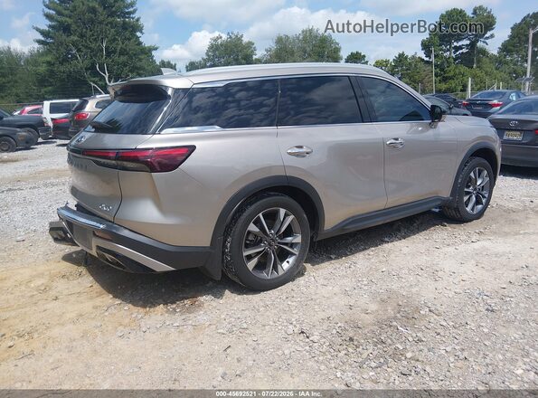 5N1DL1FSXPC350182 2023 INFINITI QX60 Gold უკანა მარჯვენა