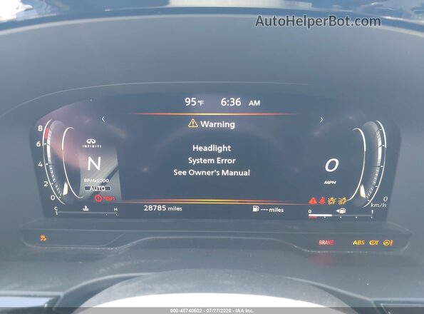 5N1DL1GS6PC348606 2023 INFINITI QX60 White უკანა სავარძლების ხედი