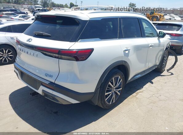 5N1DL1GS6PC348606 2023 INFINITI QX60 White უკანა მარჯვენა