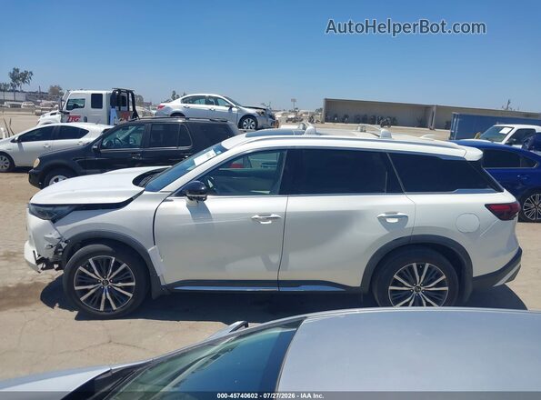 5N1DL1GS6PC348606 2023 INFINITI QX60 White სალონის 360-გრადუსიანი ხედი