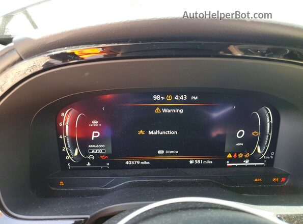 5N1DL1GS6PC373117 2023 INFINITI QX60 Blue Սարքավորումների վահանակի տեսք