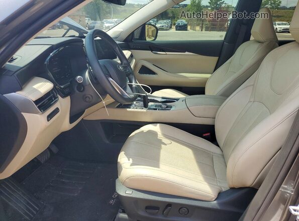 5N1DL1GS8PC349479 2023 INFINITI QX60 Gray Вид салону спереду