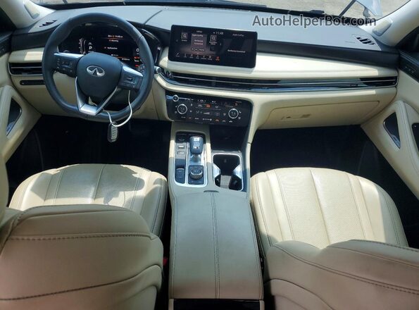 5N1DL1GS8PC349479 2023 INFINITI QX60 Gray Вид панелі приладів