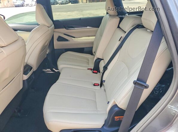 5N1DL1GS8PC349479 2023 INFINITI QX60 Gray Вид задніх сидінь