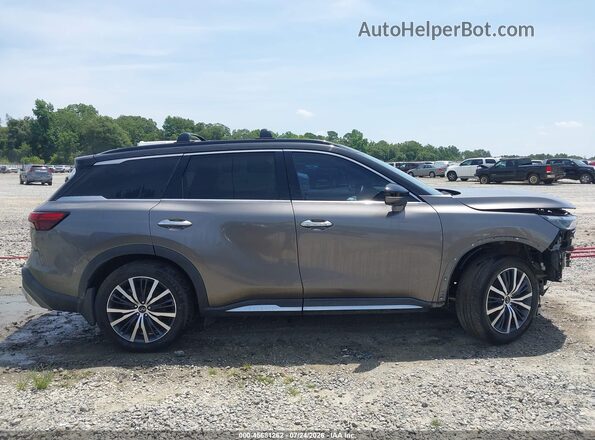5N1DL1HT5NC340260 2022 INFINITI QX60 Gray Widok wnętrza z tyłu
