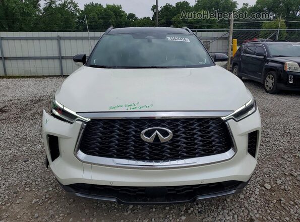 5N1DL1HU2PC362048 2023 INFINITI QX60 White Vista frontal