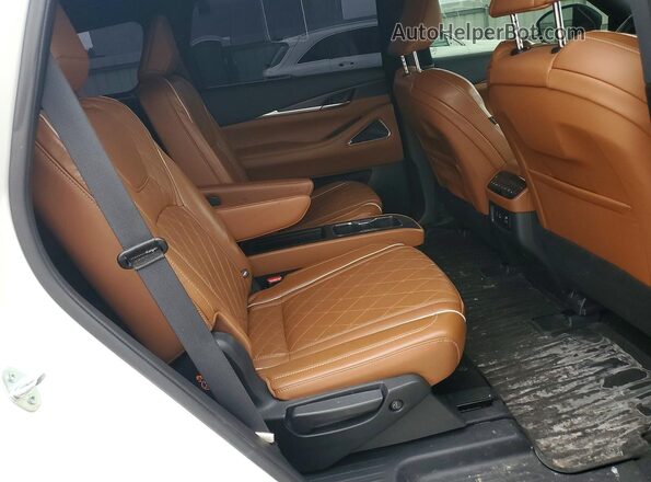 5N1DL1HU2PC362048 2023 INFINITI QX60 White Vista interior trasera